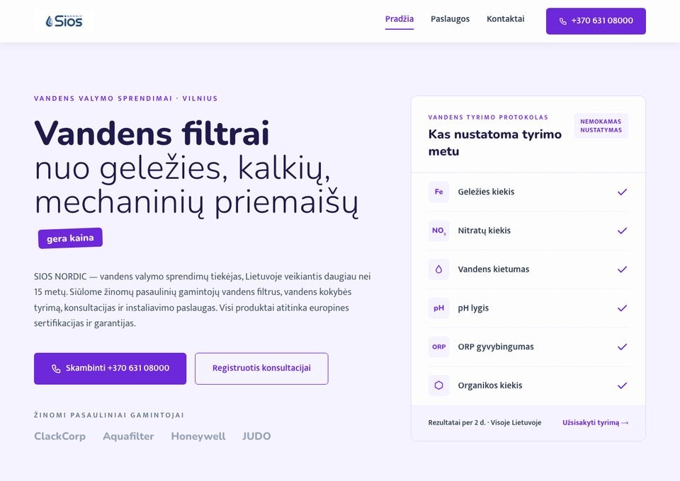 SIOS Nordic — nauja svetainė